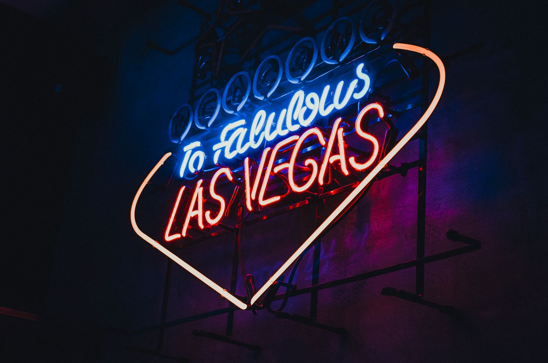 Dynamic neon sign capturing the iconic Las Vegas nightlife vibe.